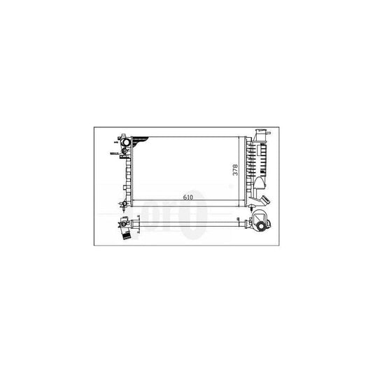 Abakus 0090170017 Engine Radiator For Citroën Xsara | ML Performance UK