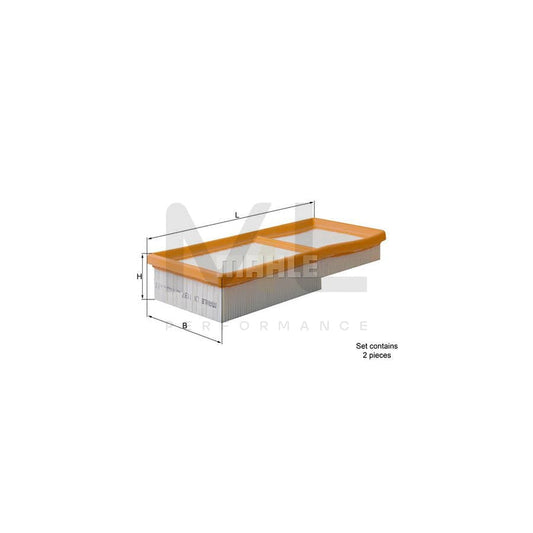 MAHLE ORIGINAL LX 1137/S Air Filter Filter Insert | ML Performance Car Parts