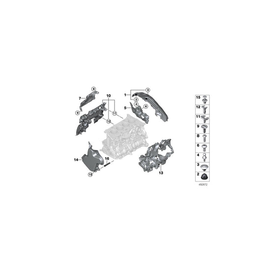 Genuine BMW 11148666848 G12 G32 G05 Foam Rubber Sound Deadening, Left (Inc. X4 30iX, X5 30iX & 330iX) | ML Performance UK Car Parts