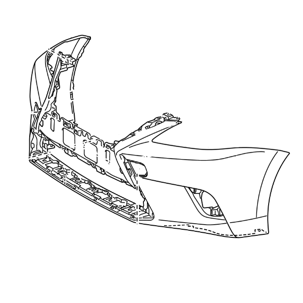 Genuine Lexus 52119-76923 CT Phase 1 S Front Bumper