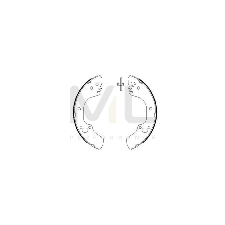 BOSCH 0 986 487 662 Brake Shoe Set | ML Performance Car Parts