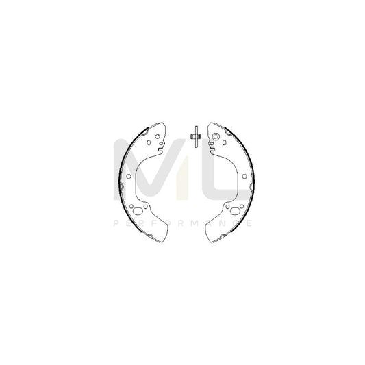 BOSCH 0 986 487 662 Brake Shoe Set | ML Performance Car Parts