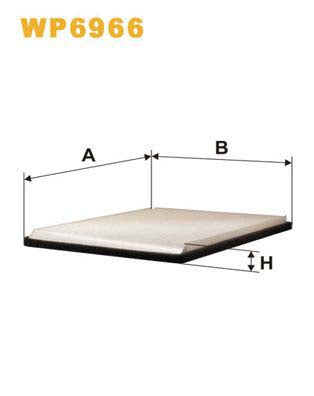 WIX Filters WP6966 Pollen Filter For Renault Megane Scenic (Ja)