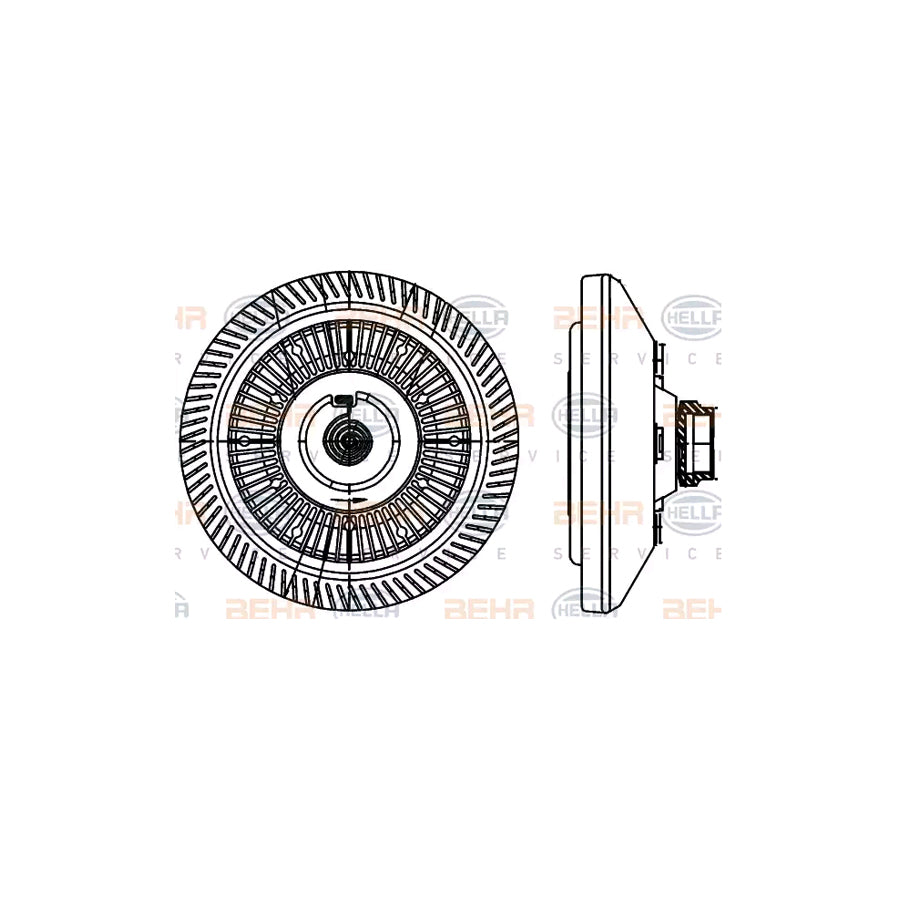 Hella 8MV 376 907-001 Fan Clutch