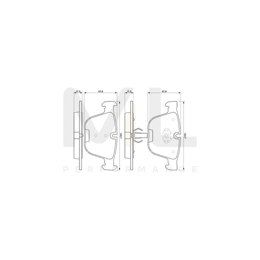 Bosch 0986424698 Brake Pad Set With Mounting Manual BP411 | ML Performance Car Parts