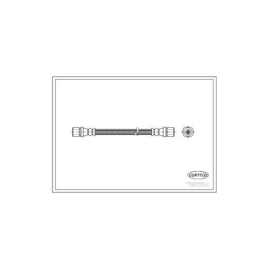 Corteco 19032501 Brake Hose For Subaru Legacy Ii Saloon (Bd) | ML Performance UK