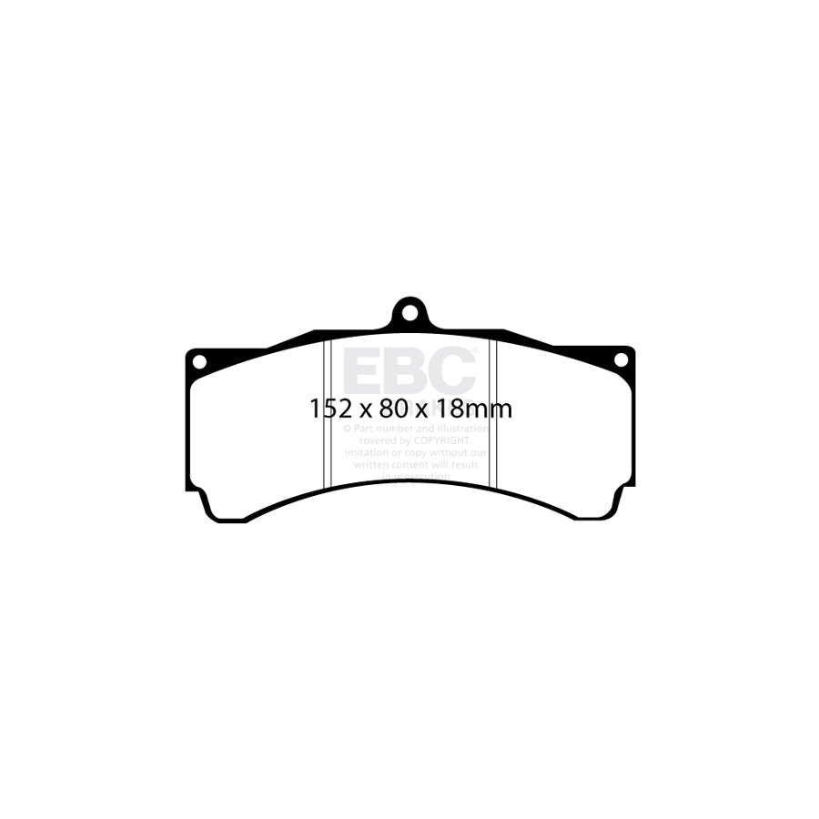 EBC DP8005RP1 Subaru Impreza RP-1 Full Race Front Brake Pads - Brembo Caliper 2 | ML Performance UK Car Parts