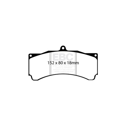 EBC DP8005RP1 Subaru Impreza RP-1 Full Race Front Brake Pads - Brembo Caliper 2 | ML Performance UK Car Parts