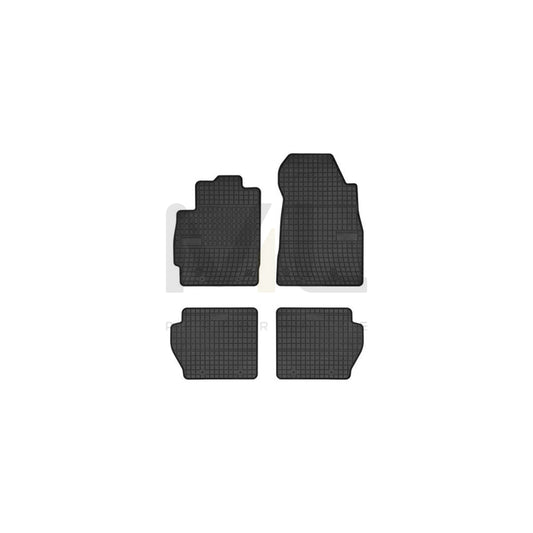 FROGUM 0864 Floor mat set for MAZDA 2 Hatchback (DE, DH) Elastomer, Front and Rear, Quantity: 4, Black | ML Performance Car Parts