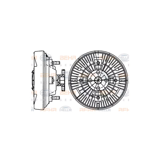 Hella 8MV 376 907-201 Fan Clutch