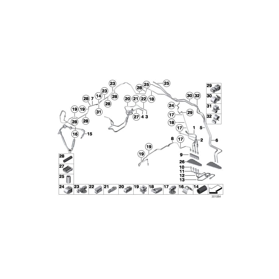 Genuine BMW 34322284213 F12 F06 Pipe M12/M12 (Inc. M5 & M6) | ML Performance UK Car Parts