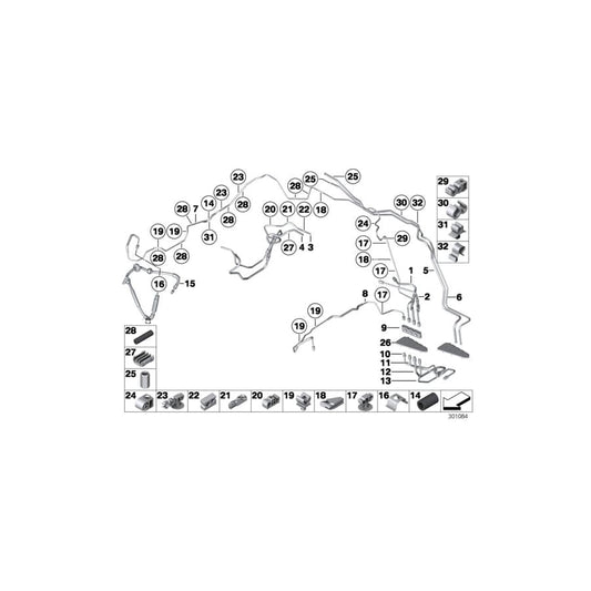 Genuine BMW 34322284213 F12 F06 Pipe M12/M12 (Inc. M5 & M6) | ML Performance UK Car Parts