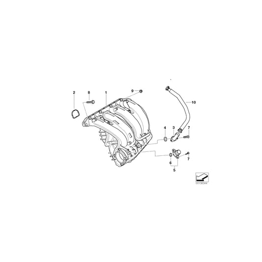 Genuine BMW 11157526645 E87 E90 Vent Hose (Inc. 116i & 316i) | ML Performance UK Car Parts