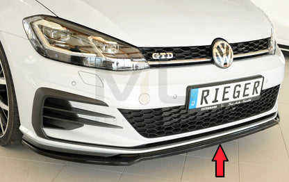 Rieger 00088148 VW Mk7 Golf Front Splitter (GTI, GTD & GTE) 1 | ML Performance UK Car Parts
