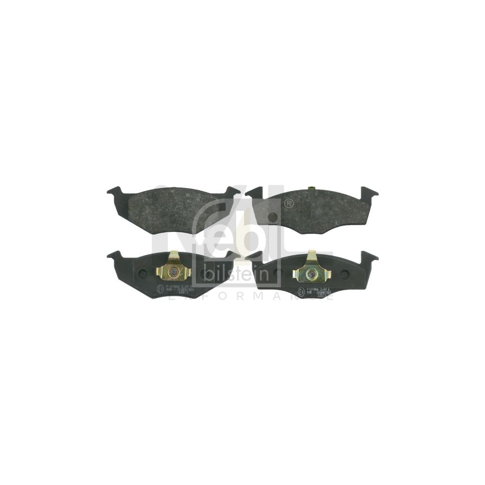 Febi Bilstein 16006 Brake Pad Set Front Axle, Excl. Wear Warning Contact | ML Performance Car Parts