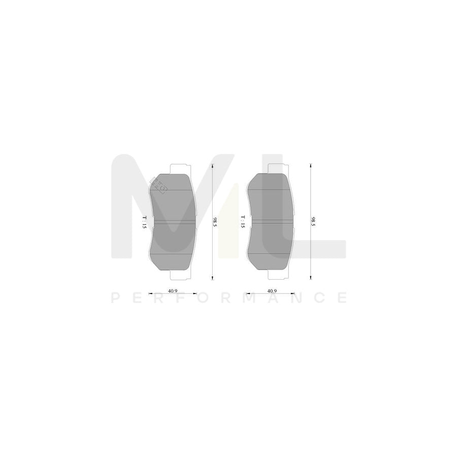 Bosch 0986Ab9150 Brake Pad Set BP9150 | ML Performance Car Parts
