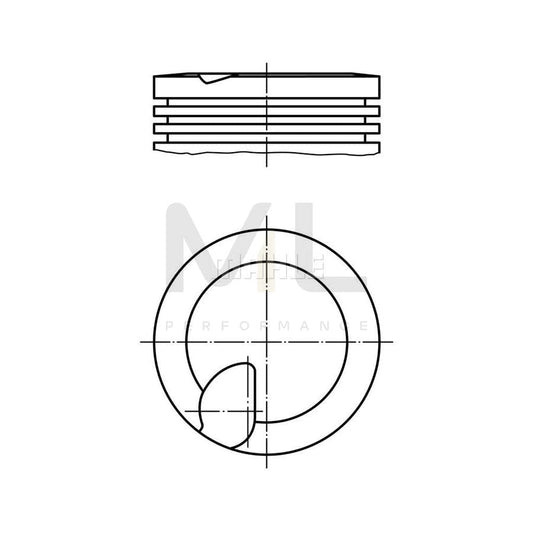 MAHLE ORIGINAL 038 41 01 Piston 81,2 mm | ML Performance Car Parts