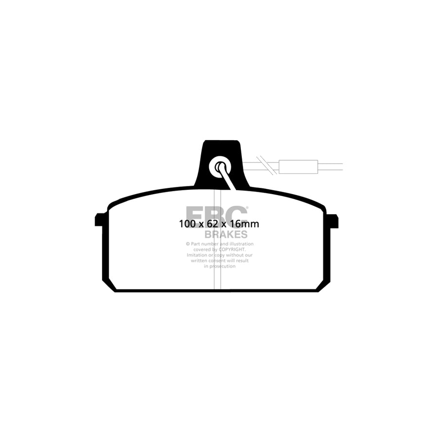 EBC DP410 Autobianchi Lancia Seat Suzuki Ultimax Front Brake Pads 2 | ML Performance UK Car Parts