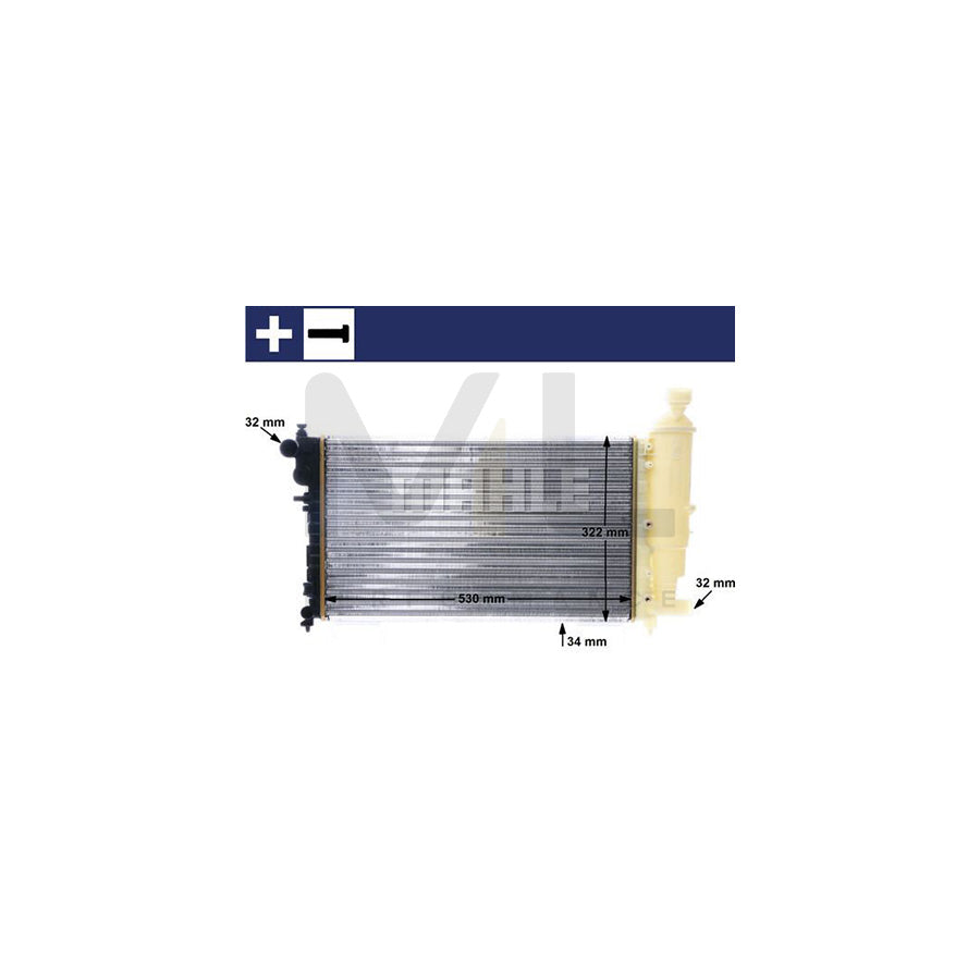 MAHLE ORIGINAL CR 169 000S Engine radiator with bolts/screws, Mechanically jointed cooling fins, Automatic Transmission | ML Performance Car Parts