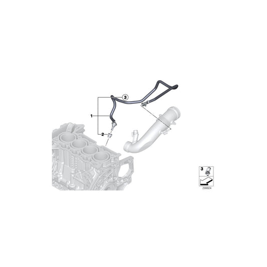 Genuine BMW 11157608637 Threaded Pipe Joint (Inc. Cooper S, Cooper & JCW ALL4) | ML Performance UK Car Parts