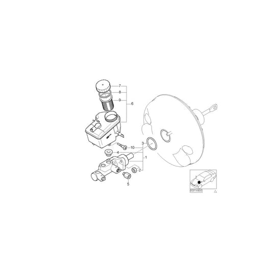 Genuine BMW 34316757839 E46 Brake Master Cylinder (Inc. 316Ci, 330Ci & 325ti) | ML Performance UK Car Parts