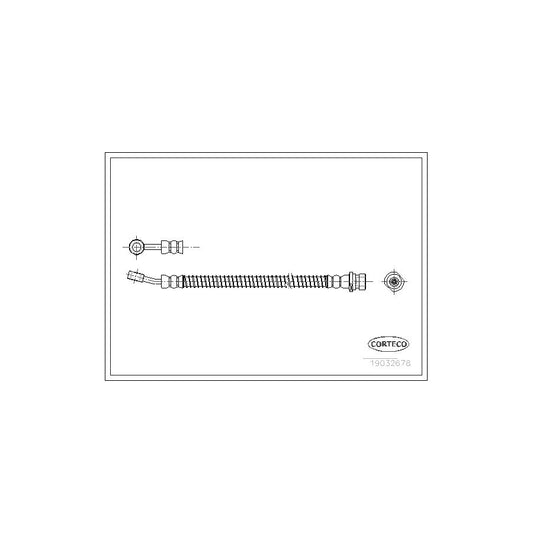 Corteco 19032678 Brake Hose For Hyundai Sonata Iii (Y-3) | ML Performance UK