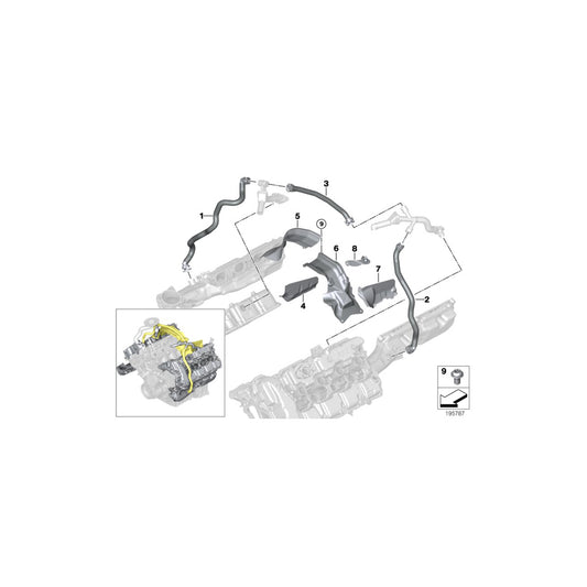 Genuine BMW 11157589995 E70 E71 Heat Protection Right (Inc. X5 M & X6 M) | ML Performance UK Car Parts