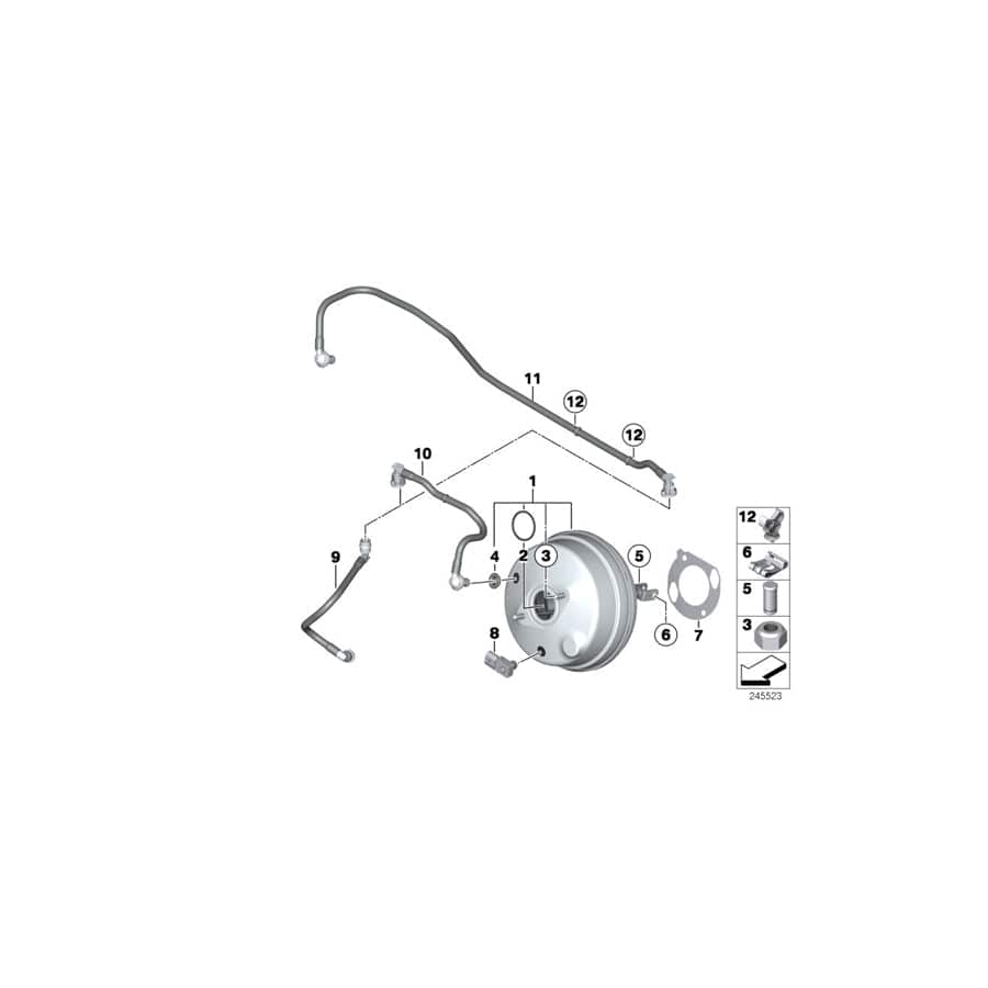 Genuine BMW 11667602547 F25 Vacuum Pipe (Inc. X3 18d, X3 20dX & X3 28dX) | ML Performance UK Car Parts