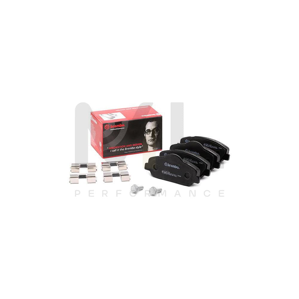 Brembo P 61 113 Brake Pad Set Excl. Wear Warning Contact, With Brake Caliper Screws | ML Performance Car Parts