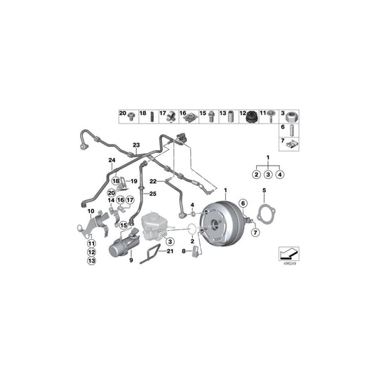 Genuine BMW 11667602074 F01 F10 Holder (Inc. Hybrid 7L, Hybrid 5 & Hybrid 3) | ML Performance UK Car Parts