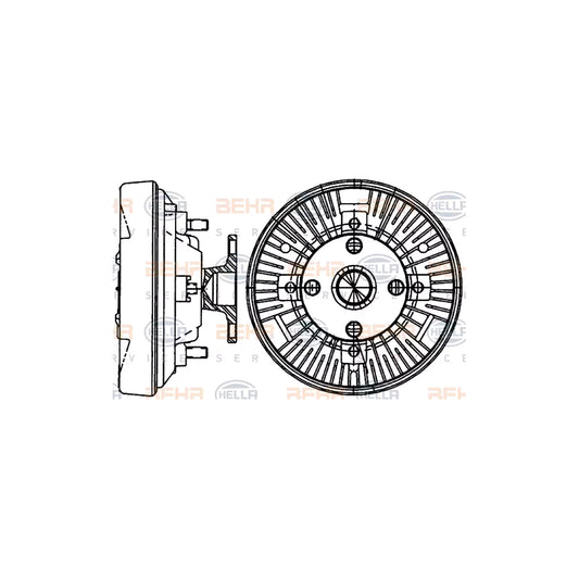Hella 8MV 376 907-541 Fan Clutch