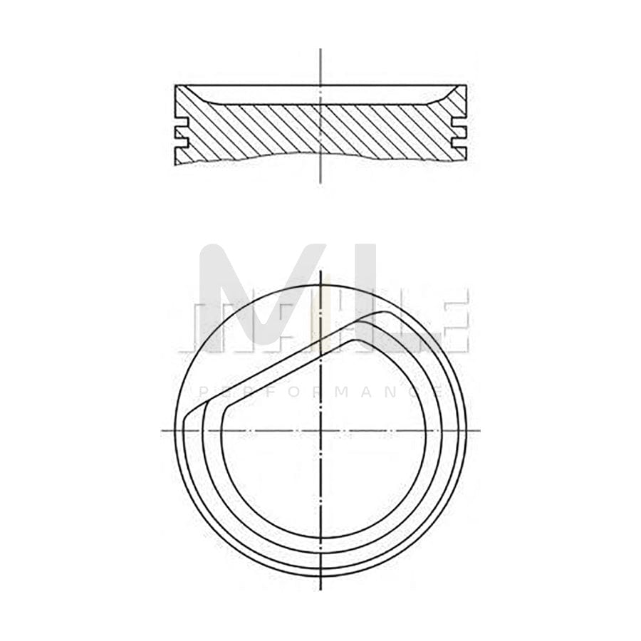 MAHLE ORIGINAL 003 22 01 Piston 84,25 mm, with piston rings | ML Performance Car Parts