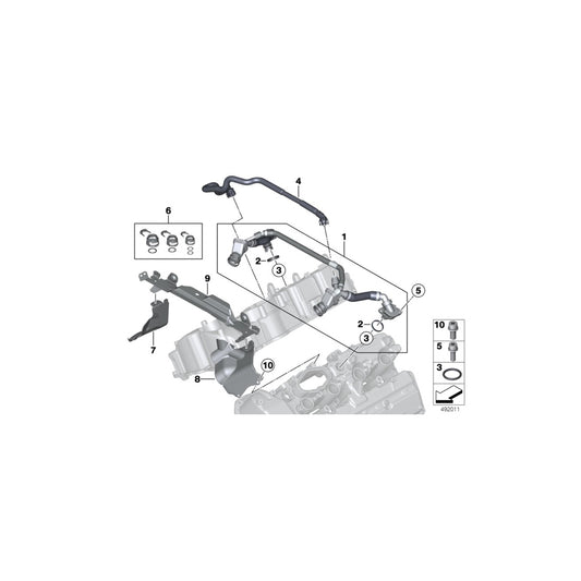 Genuine BMW 11157646726 F15 F16 Holder CYL 1-4 (Inc. X5 50iX 4.0, X6 50iX 4.0 & X5 50iX) | ML Performance UK Car Parts