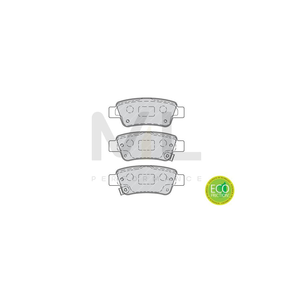 Ferodo Premier Eco Friction Fdb4062 Brake Pad Set For Mazda 6 With Acoustic Wear Warning, With Accessories | ML Performance Car Parts