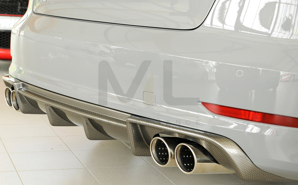 Rieger 00099368 Audi 8V A3 Rear Diffuser 7 | ML Performance UK Car Parts