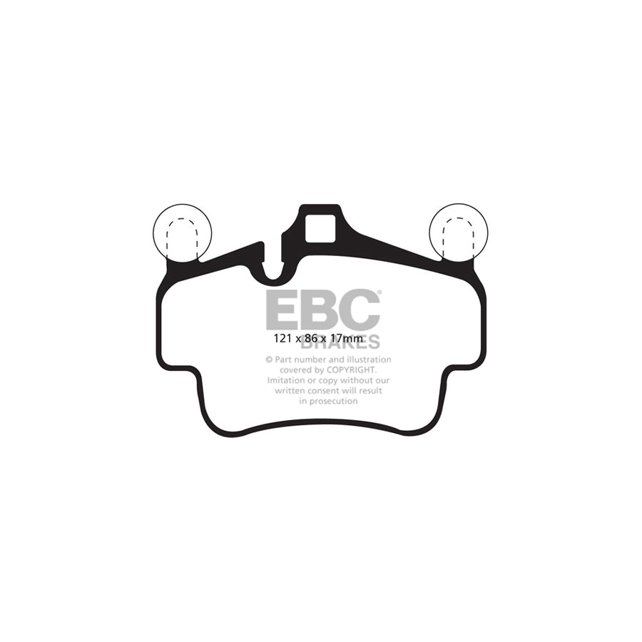 EBC PLK1097R Porsche Cayman (987) Orangestuff Pads and Brake Line Track Pack - Brembo Caliper 2 | ML Performance UK Car Parts