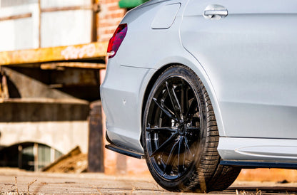 Maxton Design Mercedes Benz E63 AMG Sedan W212 Facelift Central Rear Splitter (with vertical bars)