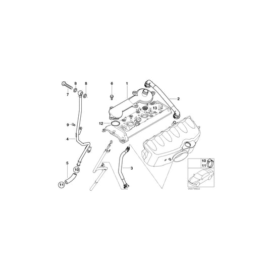 Genuine BMW 11157832119 E46 E86 E36 Profile-Gasket (Inc. Z3 M, Z4 M3.2 & M3) | ML Performance UK Car Parts