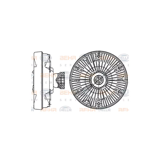 Hella 8MV 376 907-281 Fan Clutch