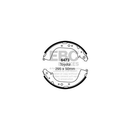 EBC 6473 Toyota VW Rear Brake Shoes 1 | ML Performance UK Car Parts