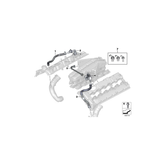 Genuine BMW 11158662058 G12 RR11 Vent Pipe Zyl. 7-12 (Inc. Cullinan, M760LiX & M760iX) | ML Performance UK Car Parts