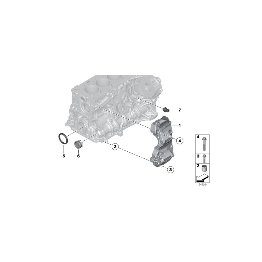 Genuine BMW 11168506863 F07 F10 E71 Aggregate Support (Inc. X5 35dX, 125d & X4 30dX) | ML Performance UK Car Parts