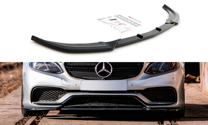 Maxton Design ME-E-212F-AMG-FD1T Front Splitter Mercedes Benz E63 AMG Sedan W212 Facelift | ML Performance UK Car Parts