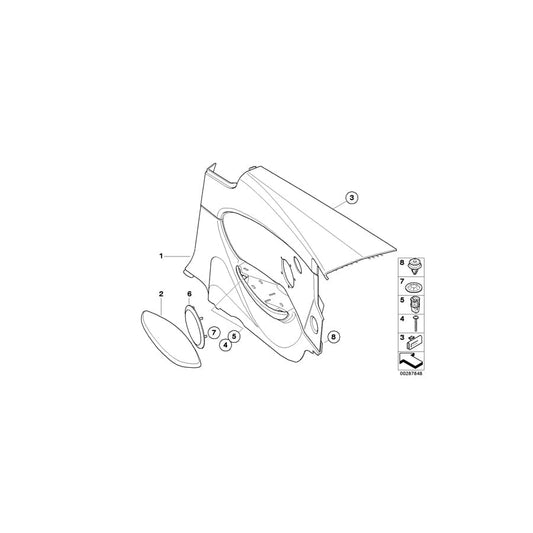 Genuine BMW 51439150541 E63 E63 Lateral Trim Panel Leather Rear Left SCHWARZ (Inc. 630i, 635d & 650i) | ML Performance UK Car Parts