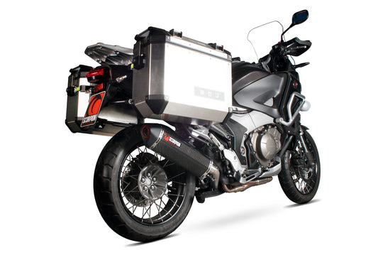 Scorpion RHA156CEO Honda VFR1200 X Crosstourer Serket Parallel Slip-On - Carbon Fibre Sleeve | ML Performance UK UK