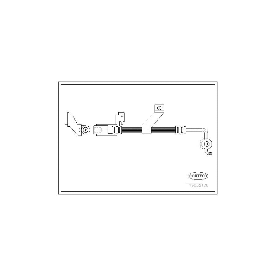 Corteco 19032126 Brake Hose For Ford Escort | ML Performance UK