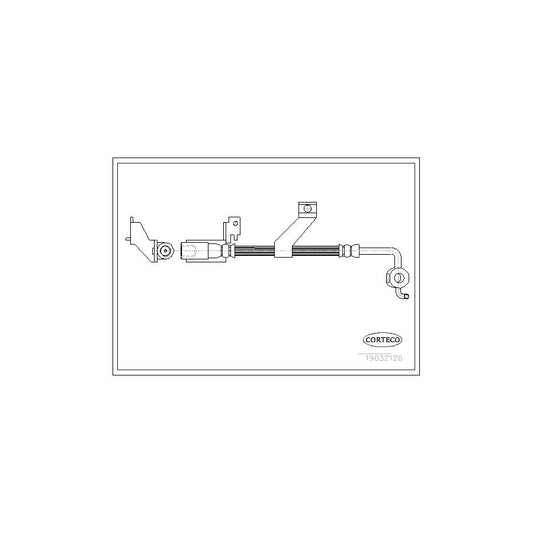 Corteco 19032126 Brake Hose For Ford Escort | ML Performance UK