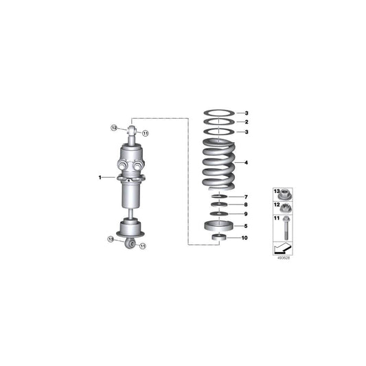 Genuine BMW 31308424192 BMW Stopper, Front 45X12,5X4 MM (Inc.  & M6 GT3) | ML Performance UK Car Parts