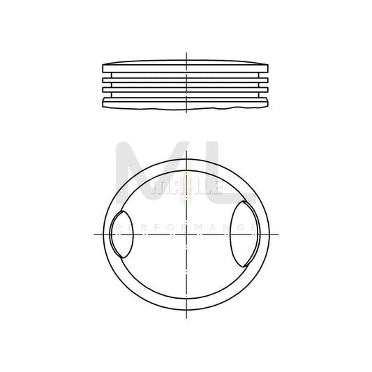 MAHLE ORIGINAL 038 51 02 Piston 83,4 mm | ML Performance Car Parts