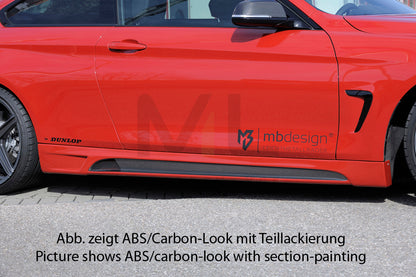 Rieger 00099245 BMW 4 Series F32 F33 Side Skirt 2 | ML Performance UK Car Parts